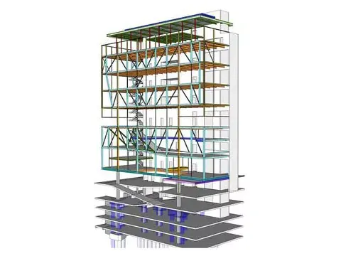 Industria ŝtala apartamentkomplekso