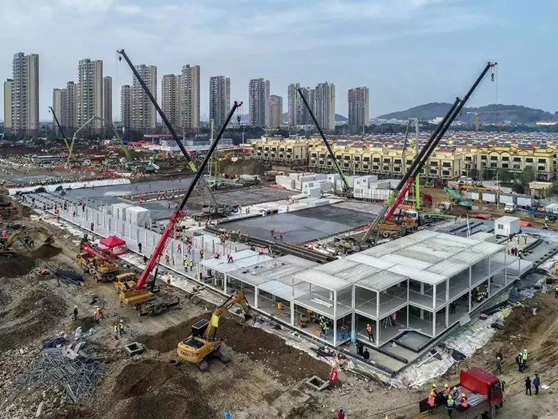 Modula Ŝtalo Struktura Hospitalo-Konstruaĵo