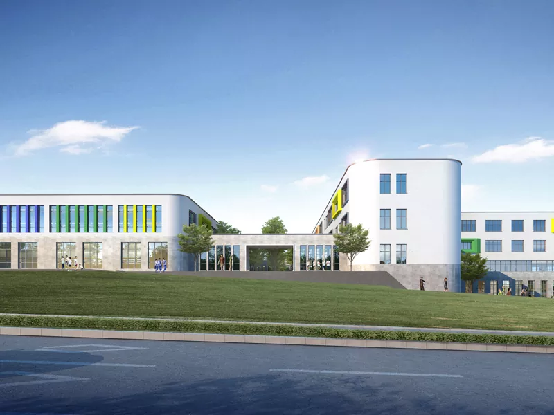 Prefabrikita Ŝtala Strukturo Lerneja Konstruaĵo